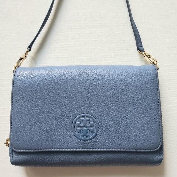 Tory Burch Handbags - $269 Tory Burch Robinson baby blue Crossbody bag purse